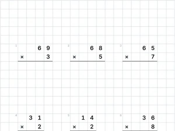 Example: Multi-digit multiplication