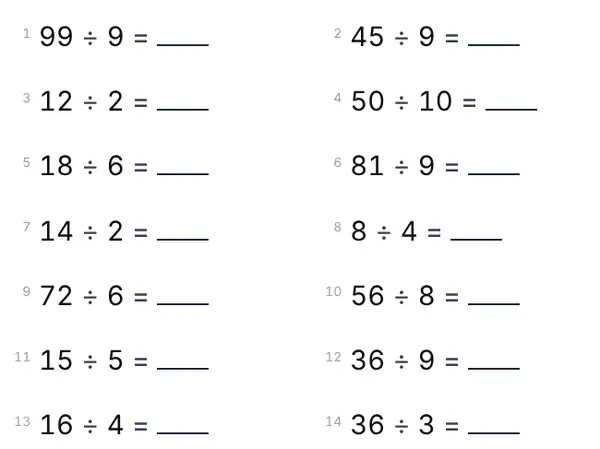 Example: Division